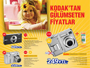 kodak fotoğraf makinesi ilan gazete ilanı dergi ilanı